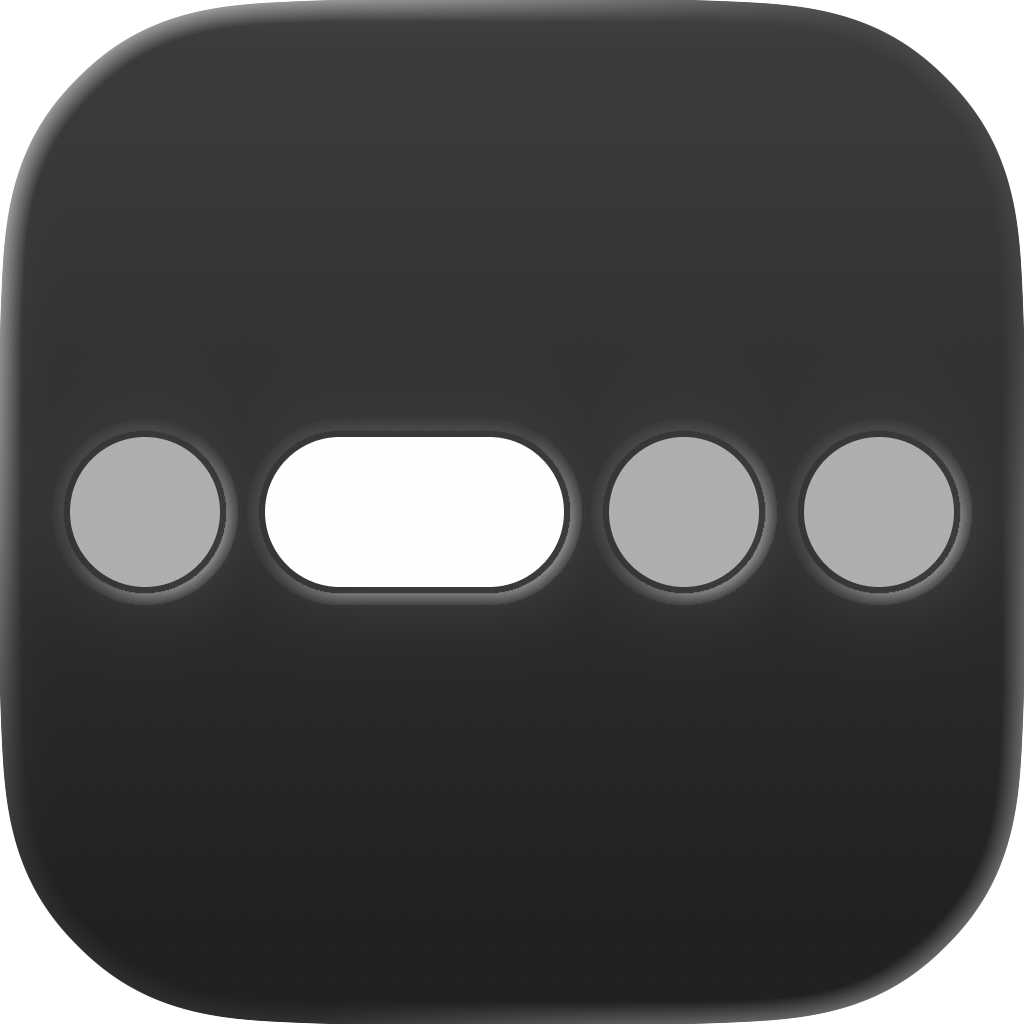 Patter app icon — Clear — dark