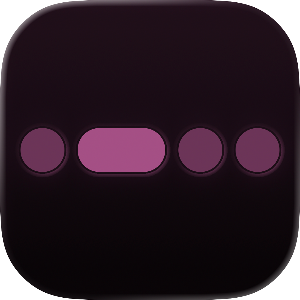 Patter app icon — Tinted — dark