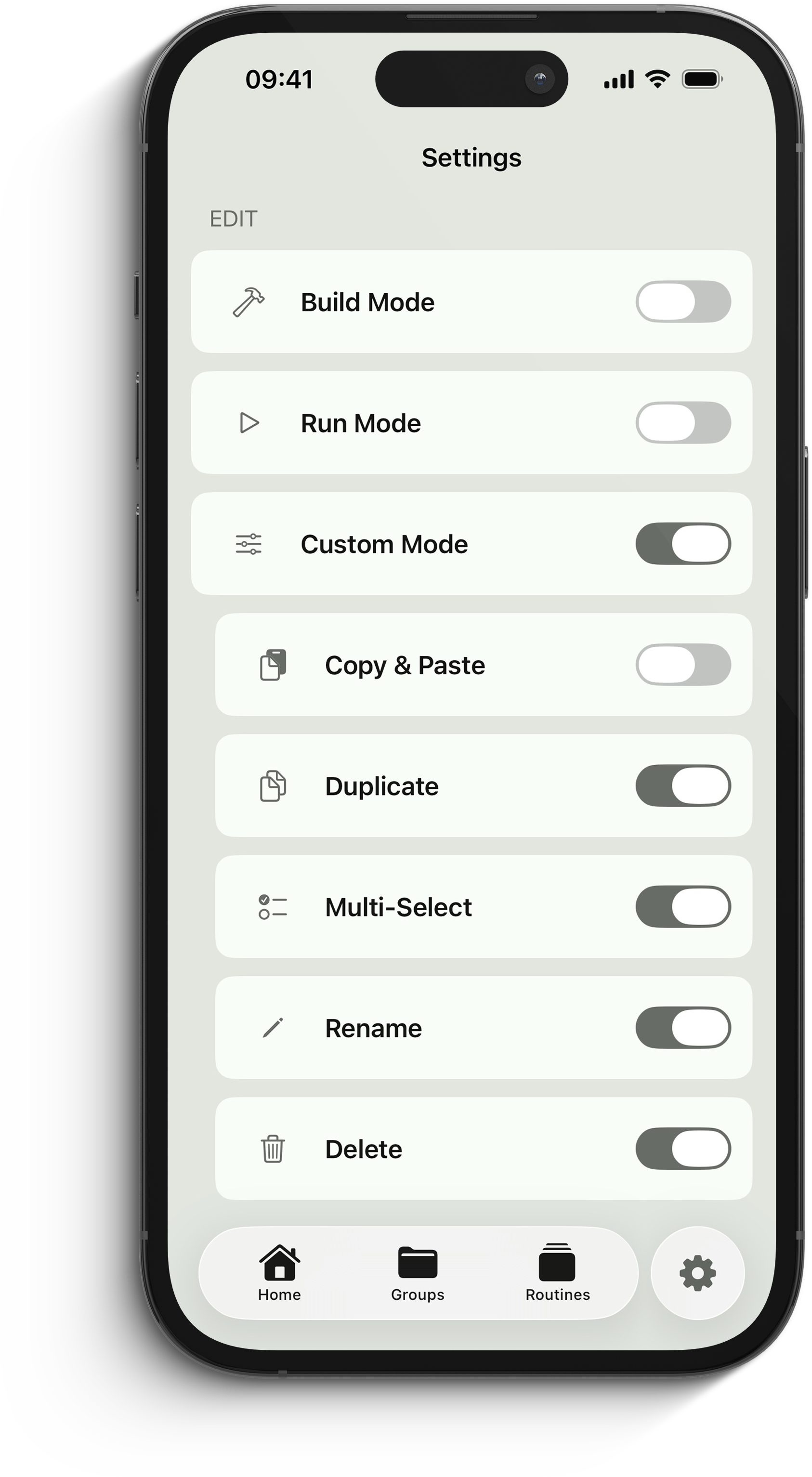 Patter screenshot — portrait